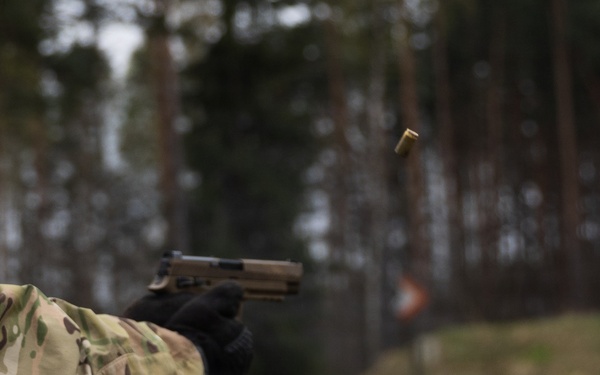 21st Theater Sustainment Command Best Squad Competition 2026 M17 Pistol Qualification