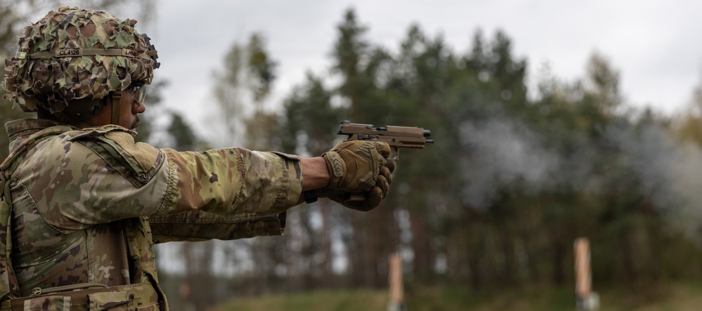 21st Theater Sustainment Command Best Squad Competition 2026 M17 Pistol Qualification