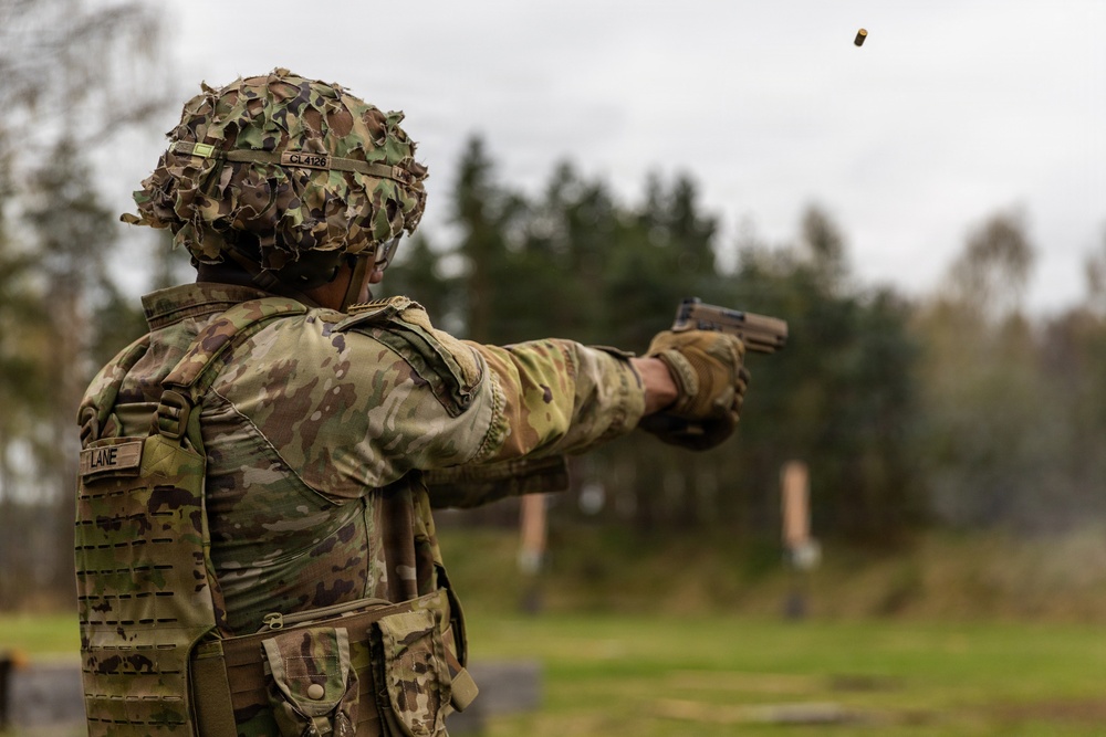 21st Theater Sustainment Command Best Squad Competition 2026 M17 Pistol Qualification