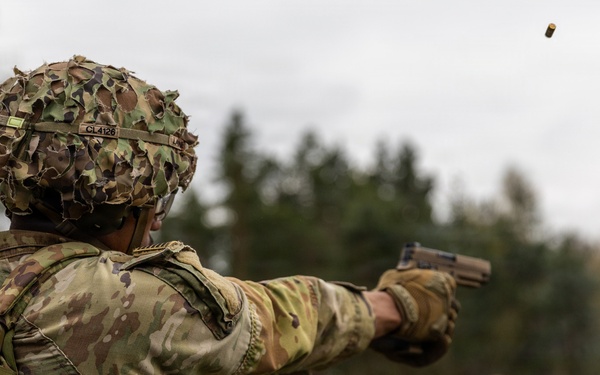 21st Theater Sustainment Command Best Squad Competition 2026 M17 Pistol Qualification