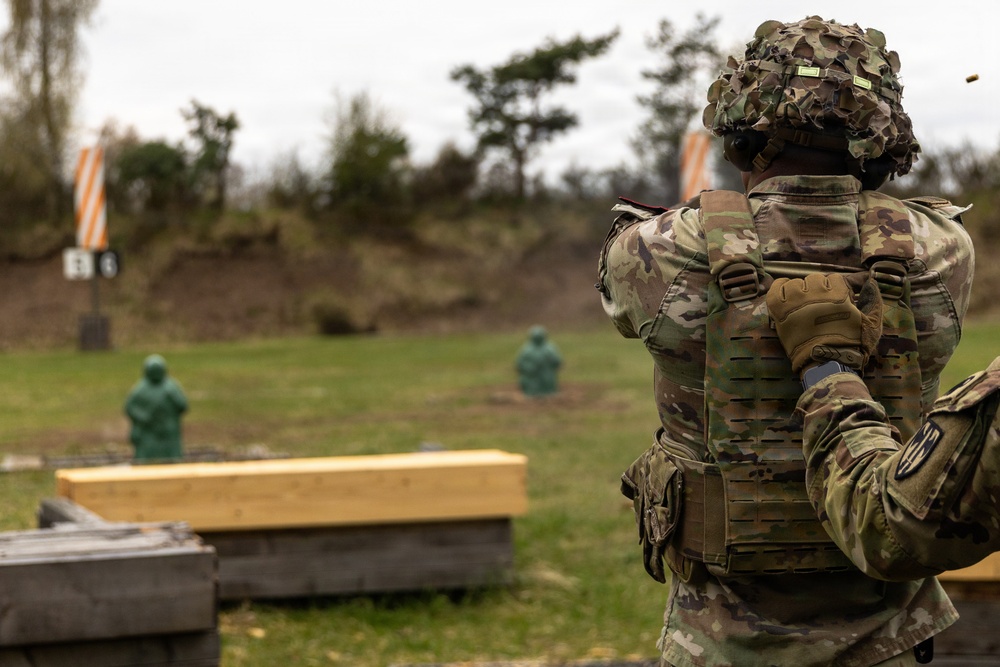 21st Theater Sustainment Command Best Squad Competition 2026 M17 Pistol Qualification