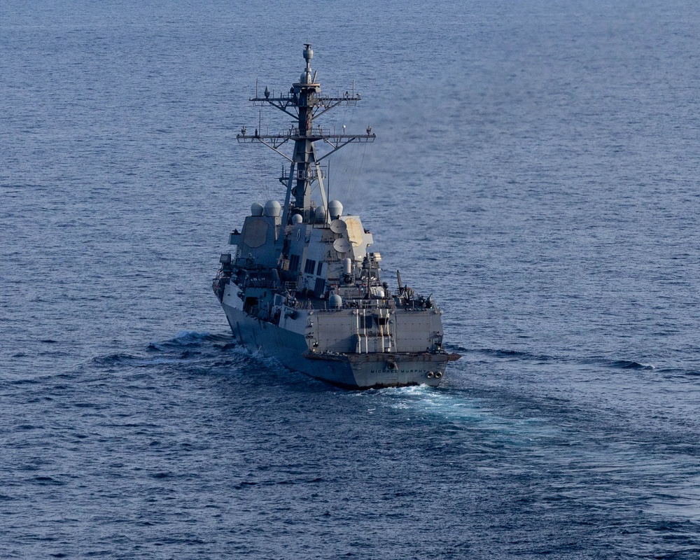 USS Michael Murphy enforces maritime blockade