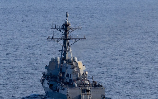 USS Michael Murphy enforces maritime blockade