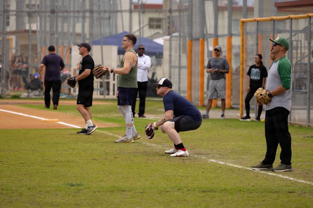 MAG-36 Marines compete with local university students in baseball