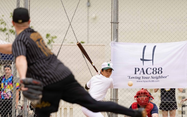 MAG-36 Marines compete with local university students in baseball