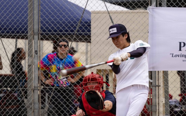 MAG-36 Marines compete with local university students in baseball