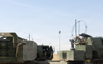 U.S. Marines with Echo 2/10 clean M142 HIMARS