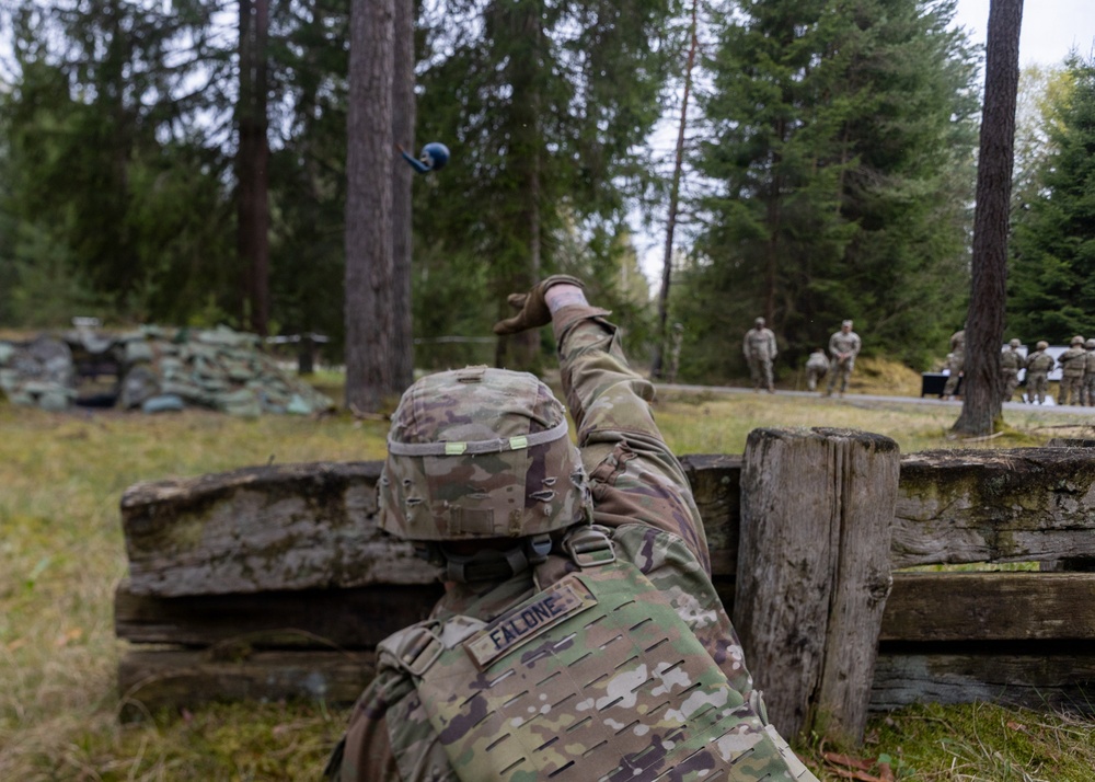 21st Theater Sustainment Command Best Squad Grenade Range