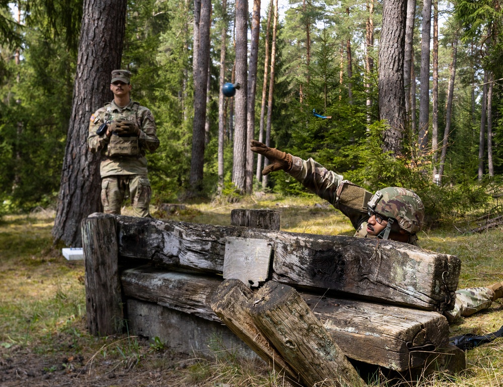 21st Theater Sustainment Command Best Squad Grenade Range