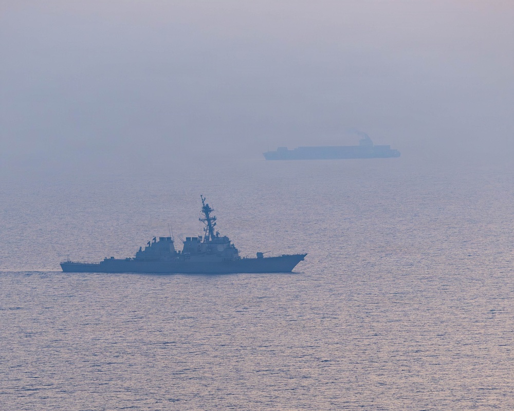 U.S. Forces Patrol Arabian Sea near M/V Touska