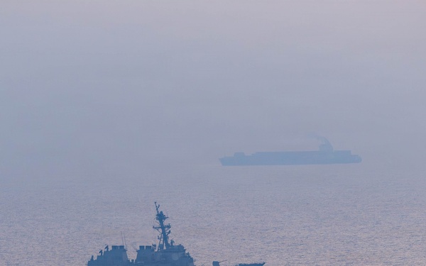 U.S. Forces Patrol Arabian Sea near M/V Touska