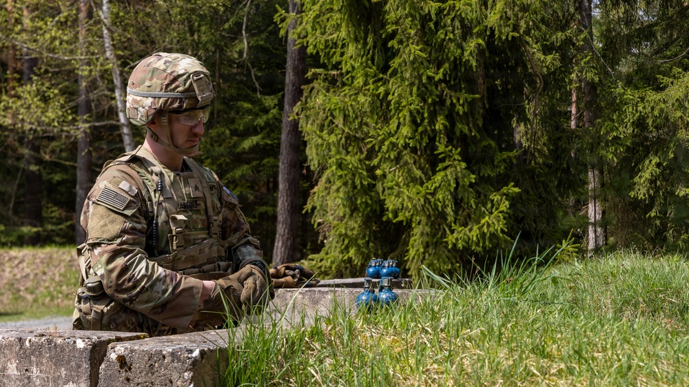21st Theater Sustainment Command Best Squad Grenade Range