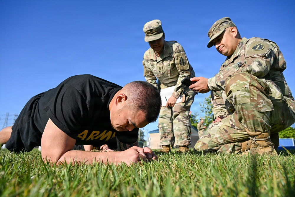 63d Readiness Division tests readiness during Army Fitness Test