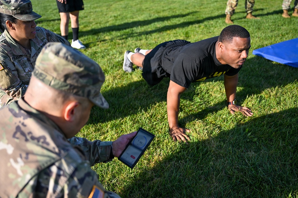 63d Readiness Division tests readiness during Army Fitness Test