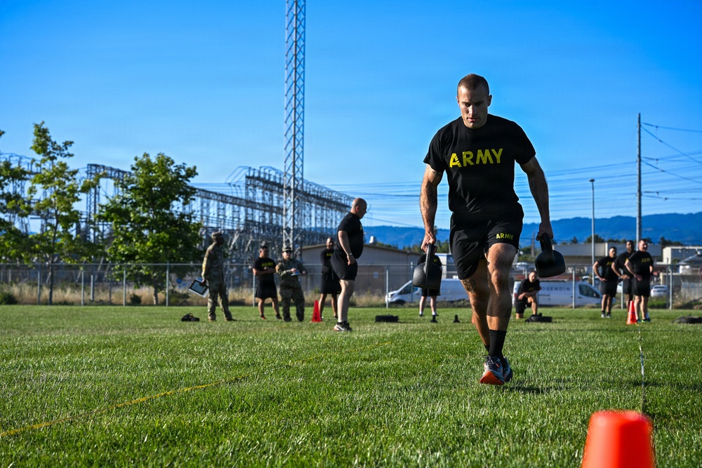63d Readiness Division tests readiness during Army Fitness Test