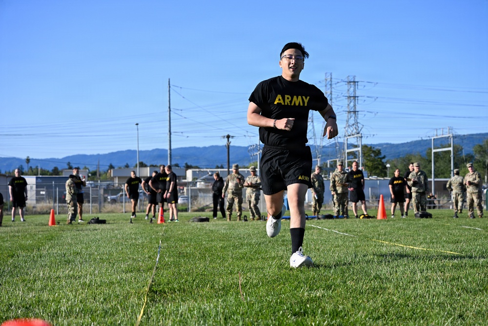 63d Readiness Division tests readiness during Army Fitness Test