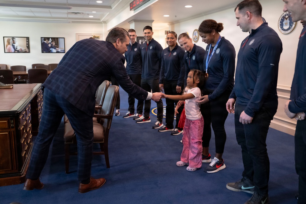 SW Hosts Office Call with WCAP Athletes