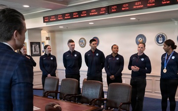 SW Hosts Office Call with WCAP Athletes