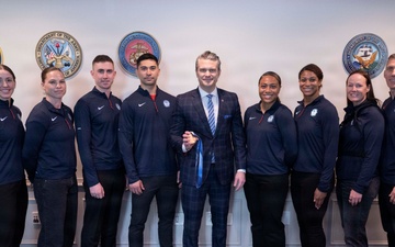 SW Hosts Office Call with WCAP Athletes