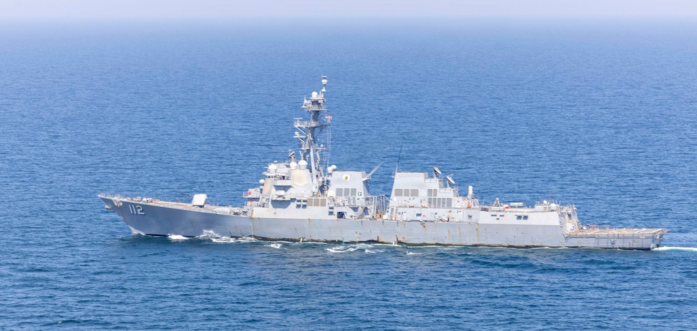 USS Michael Murphy (DDG 112) patrols the Arabian Sea