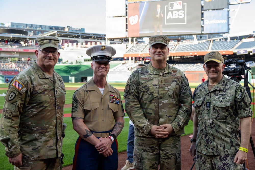 Washington Nationals honor our joint service members at Nats on Base summit