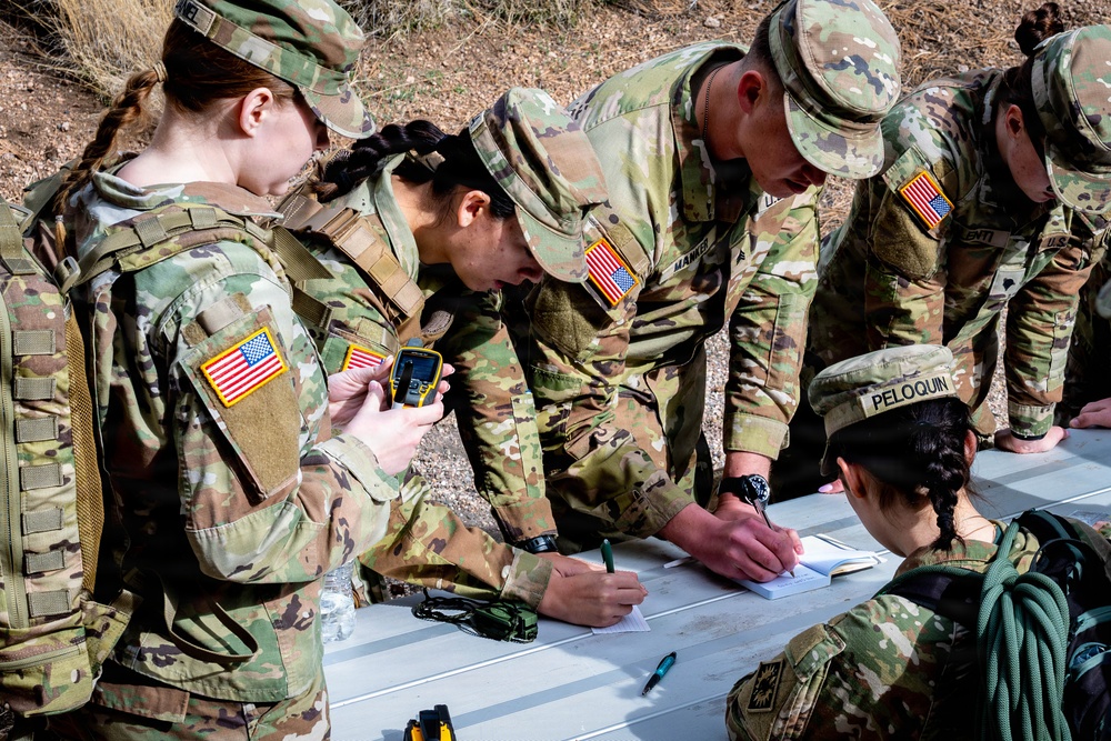 Medics plot grid coordinates to casualty location