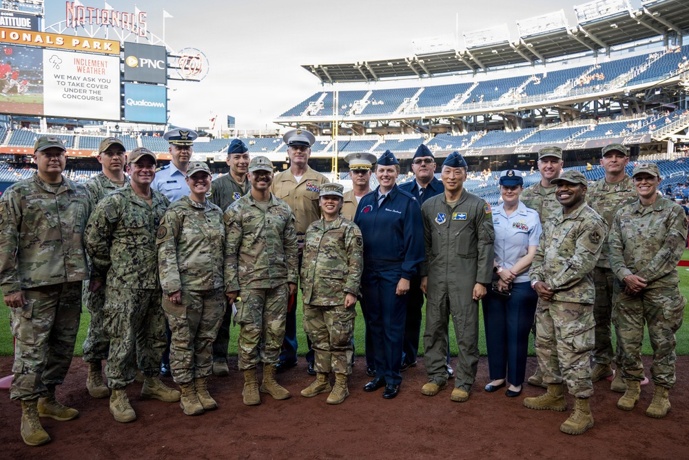 Washington Nationals honor our joint service members at Nats on Base summit