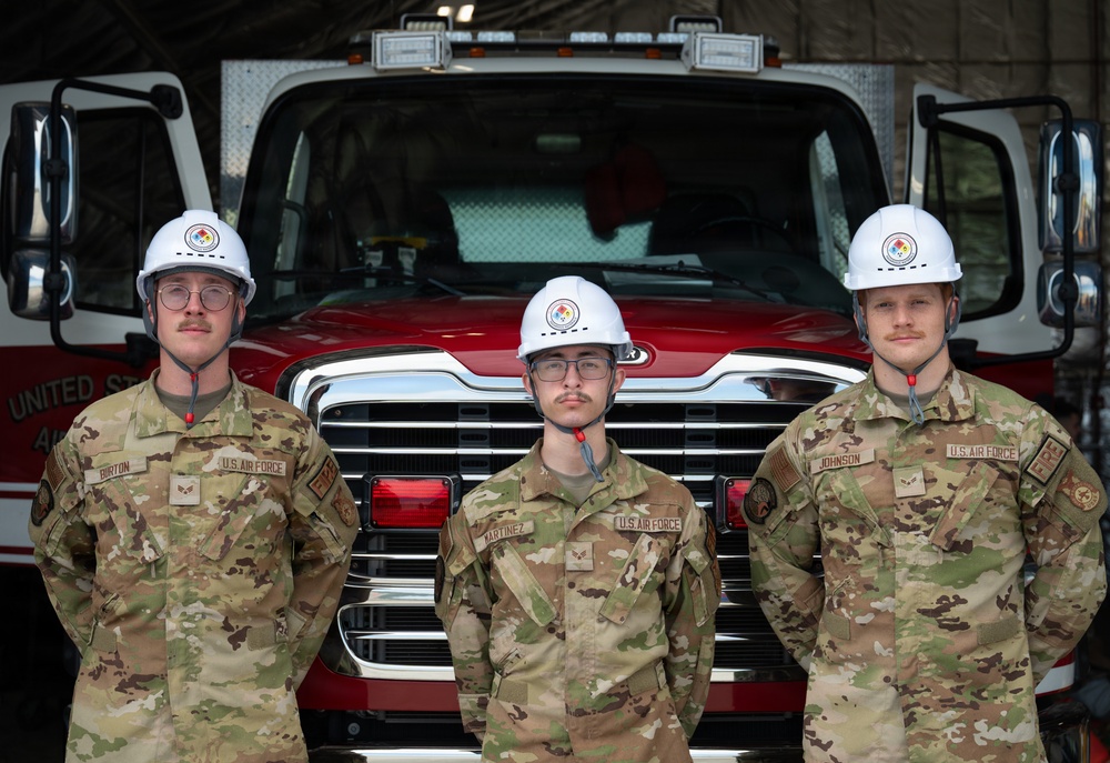 325th CES firefighters participate in hazardous material leak training