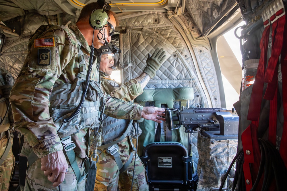 Nebraska Guardsmen Practice Door Gunner Skills