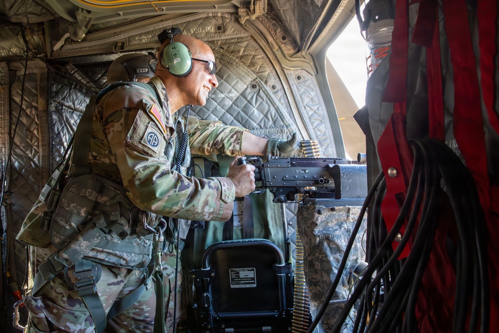 Nebraska Guardsmen Practice Door Gunner Skills