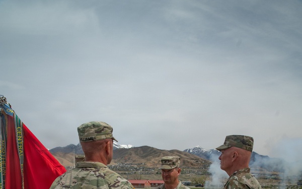 Lt. Col. Jeremy Williams assumes command of 65th Field Artillery Brigade
