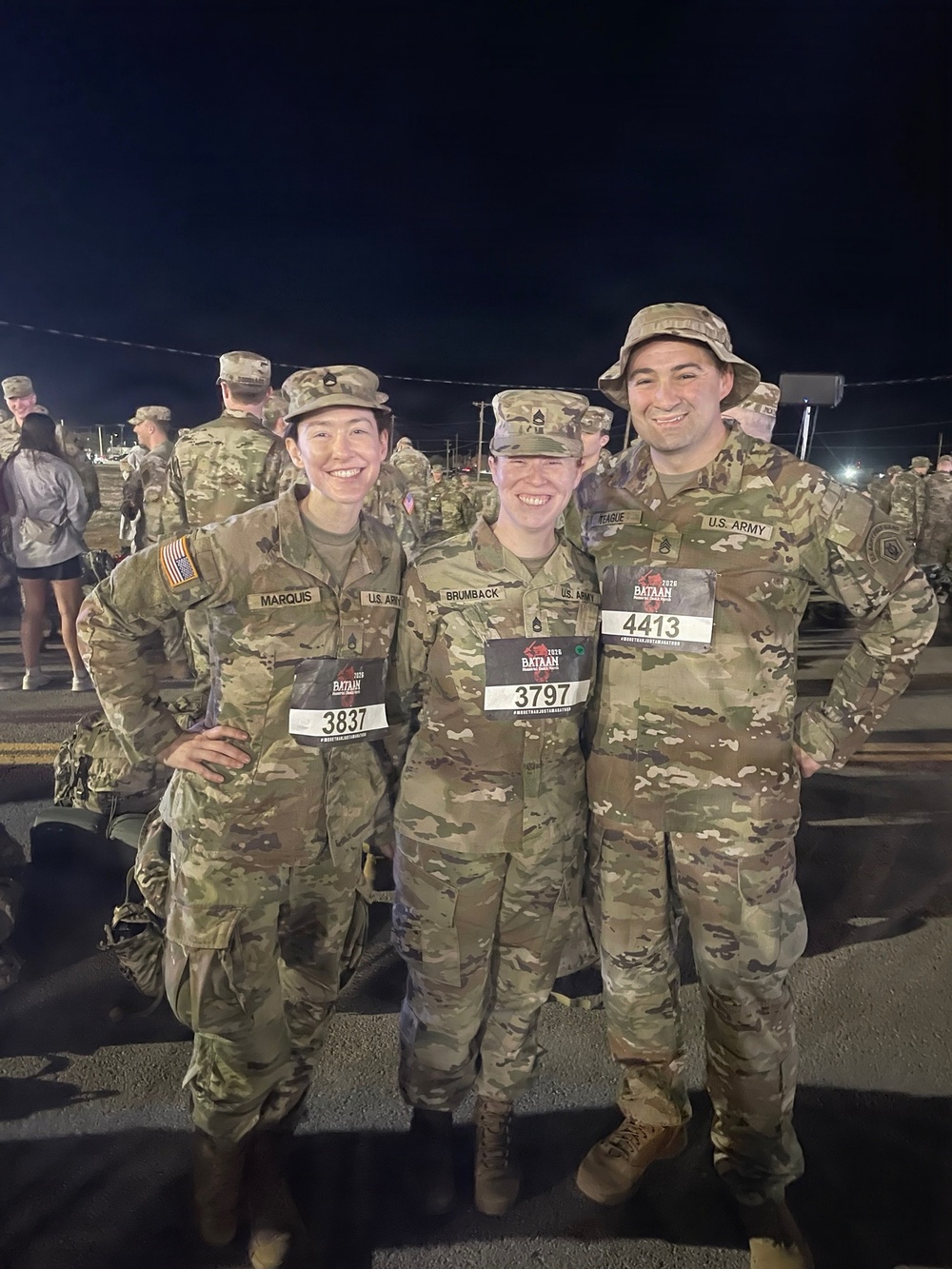 United States Army Field Band Soldiers participate in the 2026 Bataan Memorial Death March