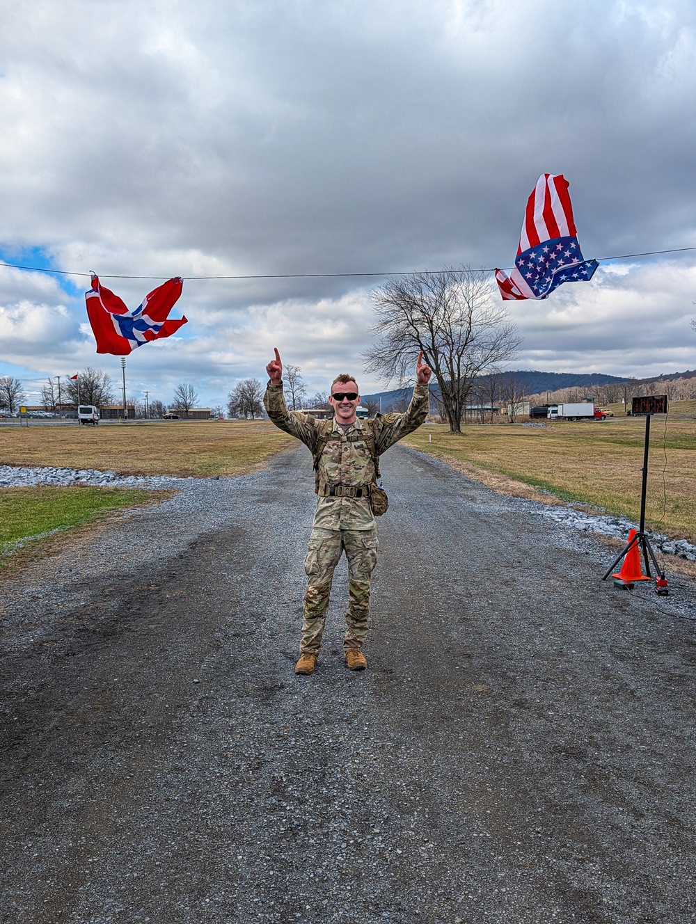 Staff Sgt. Bryson Roberts finishes first at recent Norwegian Foot March