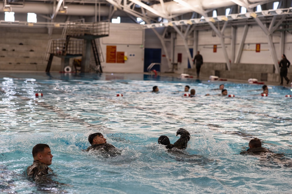 Headquarters and Service Battalion Swim Qualification