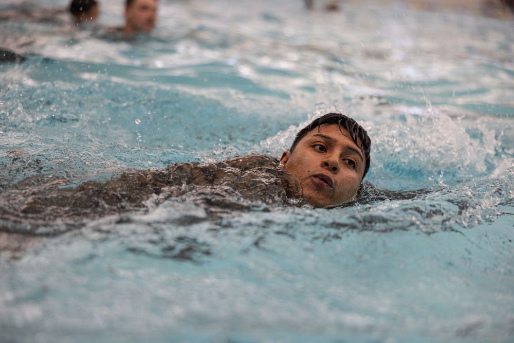Headquarters and Service Battalion Swim Qualification