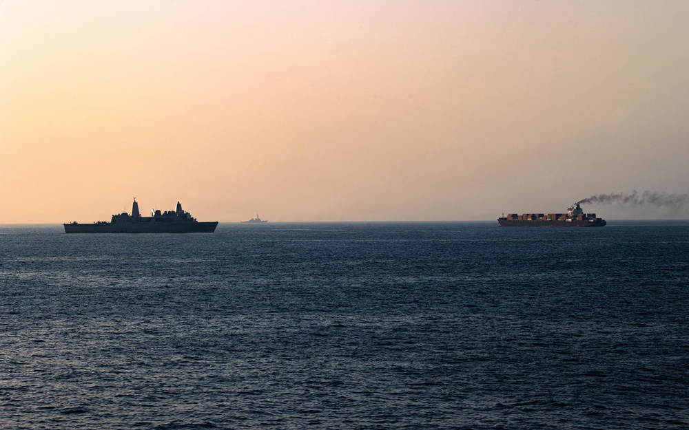U.S. Forces Patrol Arabian Sea near M/V Touska
