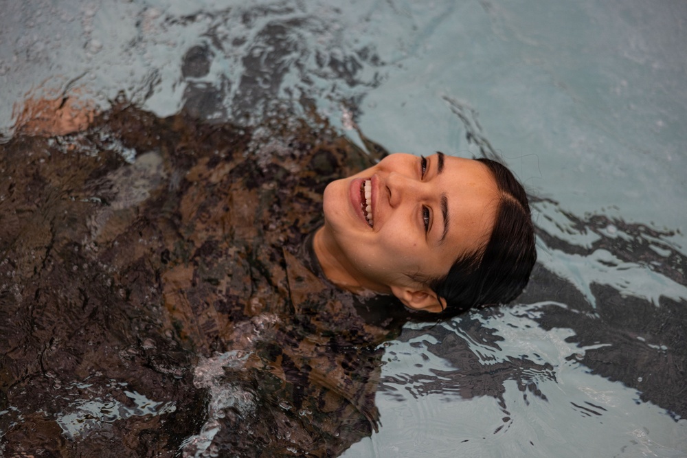 Headquarters and Service Battalion Swim Qualification