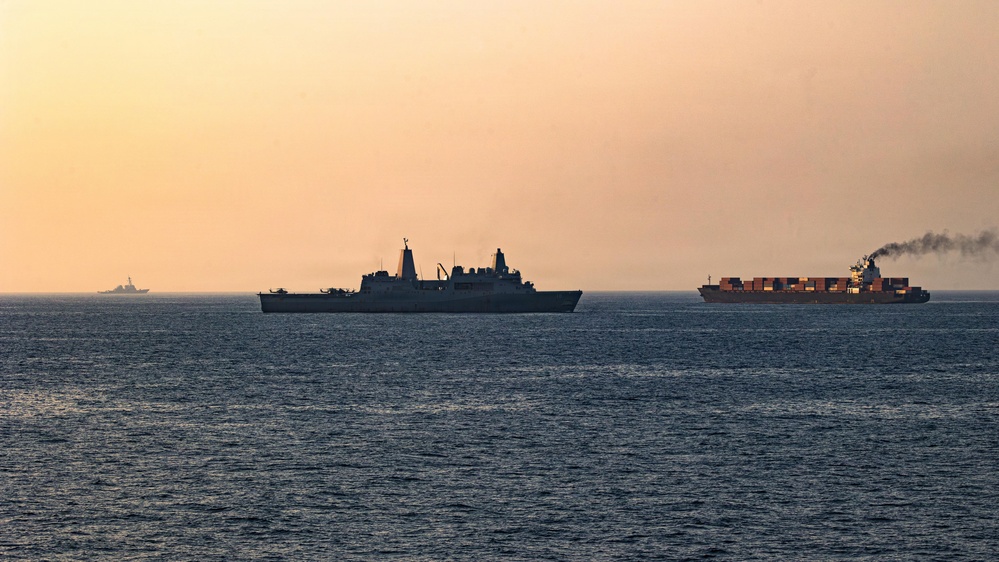 U.S. Forces Patrol Arabian Sea near M/V Touska