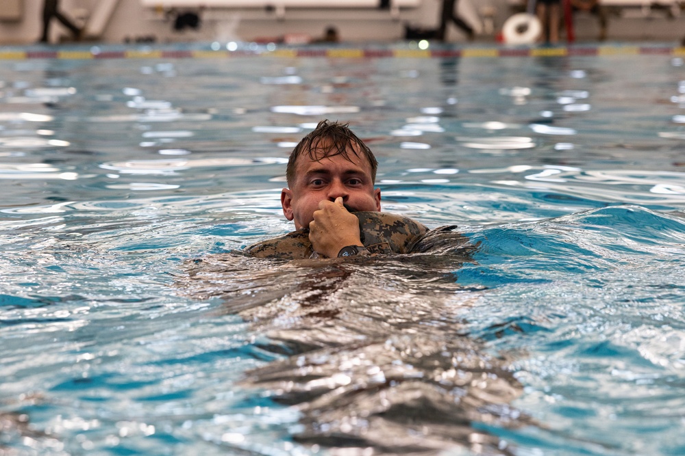 Headquarters and Service Battalion Swim Qualification