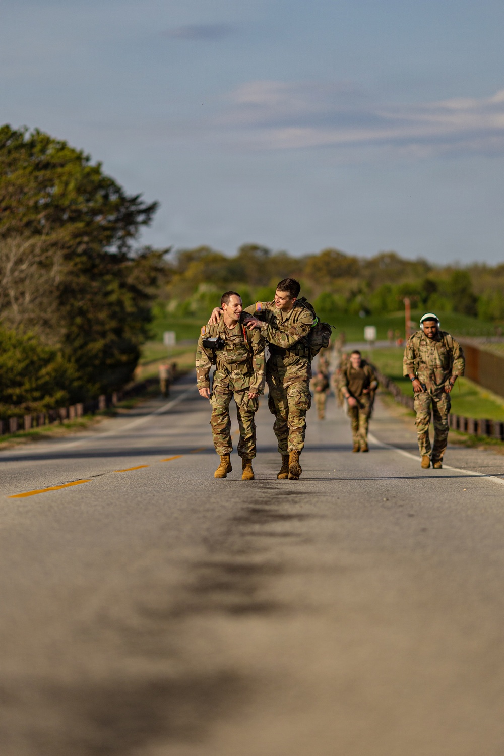 United States Army Field Band Soldiers participate in the Norwegian Foot March