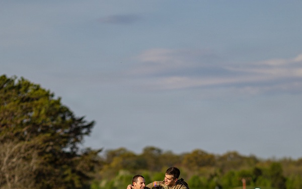 United States Army Field Band Soldiers participate in the Norwegian Foot March