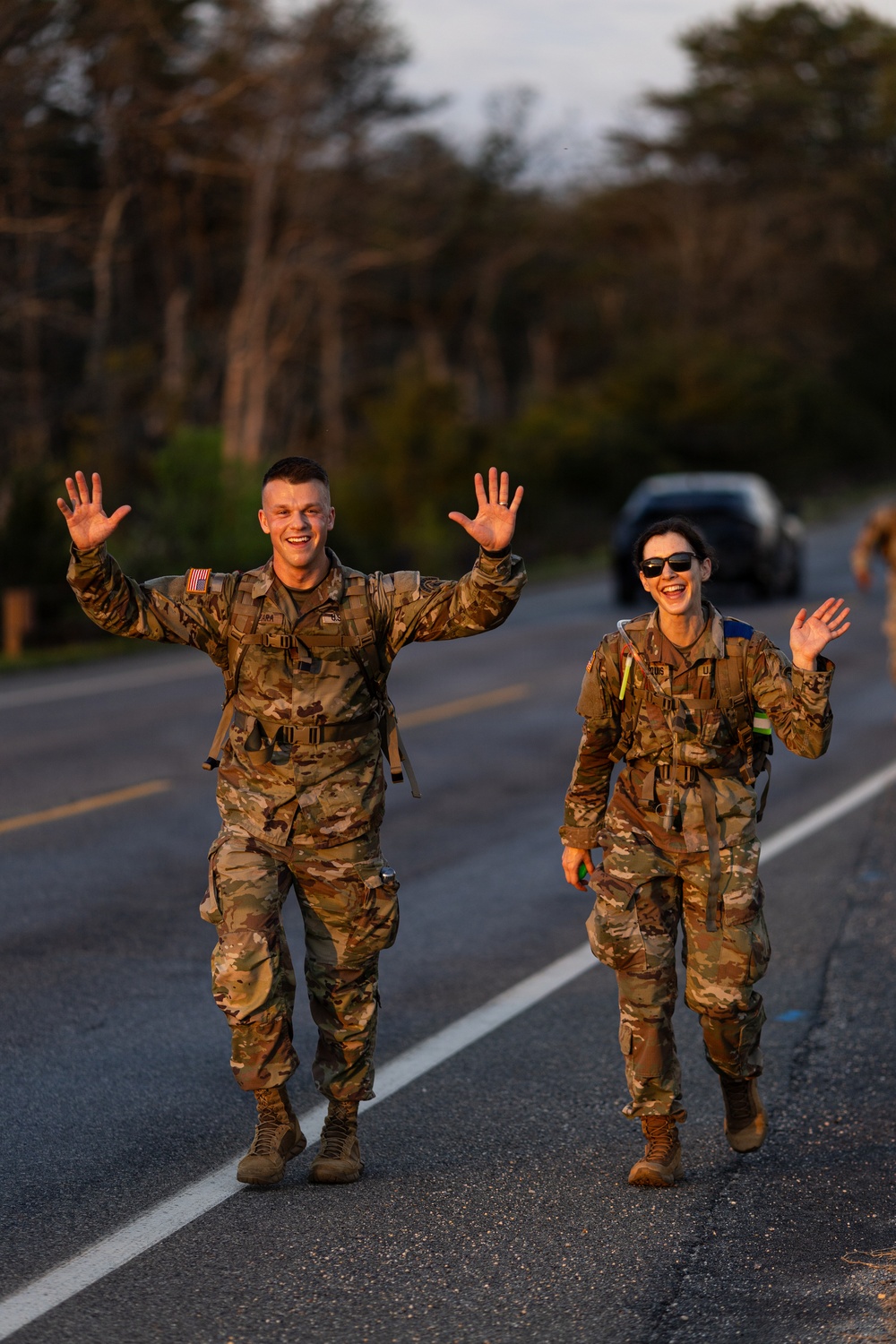 United States Army Field Band Soldiers participate in the Norwegian Foot March