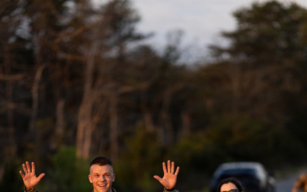 United States Army Field Band Soldiers participate in the Norwegian Foot March