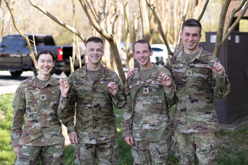 United States Army Field Band Soldiers participate in the Norwegian Foot March