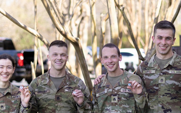 United States Army Field Band Soldiers participate in the Norwegian Foot March