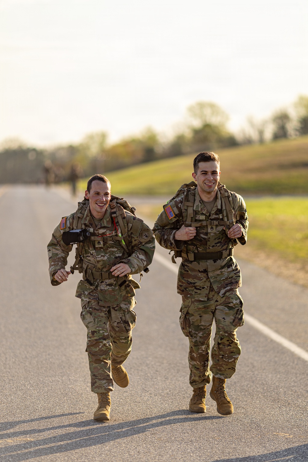 United States Army Field Band Soldiers participate in the Norwegian Foot March