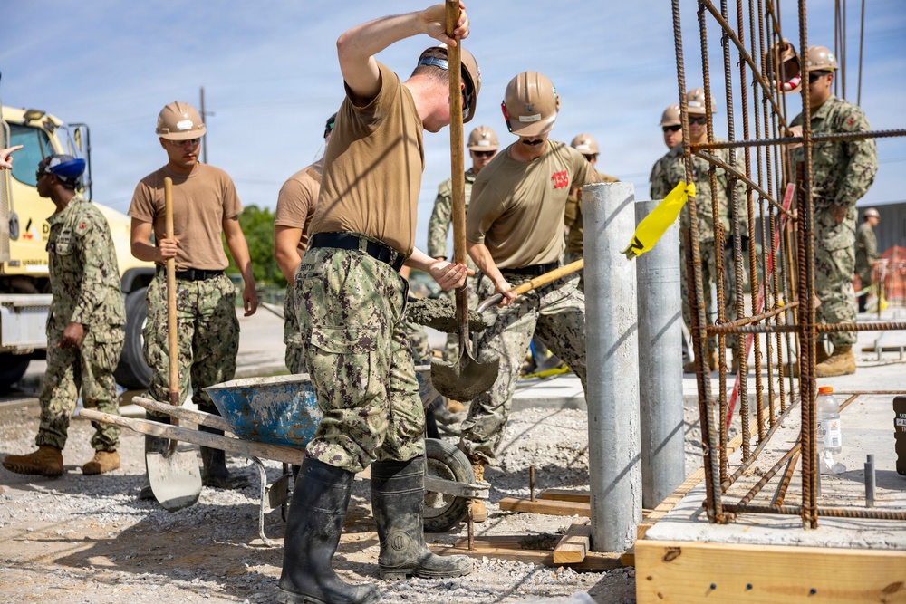 NMCB 133 Builds a Storage Facility