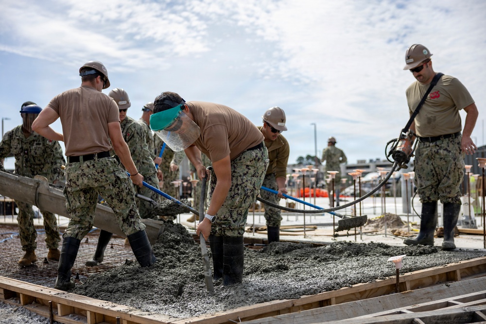 NMCB 133 Builds a Storage Facility