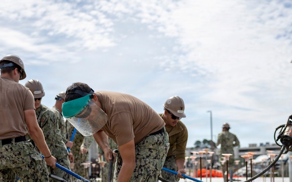 NMCB 133 Builds a Storage Facility