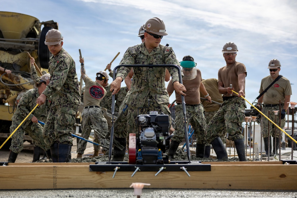 NMCB 133 Builds a Storage Facility